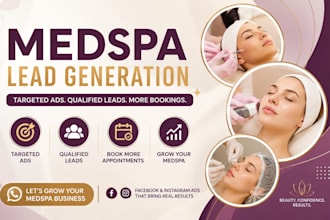 generate qualified med spa leads facebook ads google ads