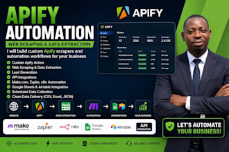 build apify web scrapers and ai automation workflows