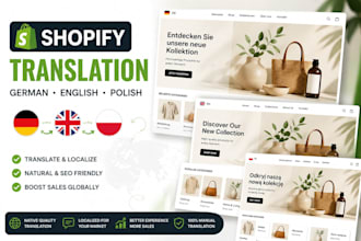translate and localize your shopify store into german english or polish