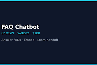 build a chatgpt faq chatbot for your website