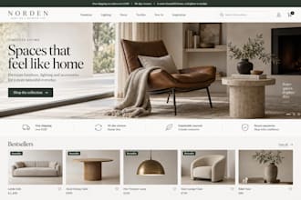 develop a modern and scalable ecommerce website for your startup