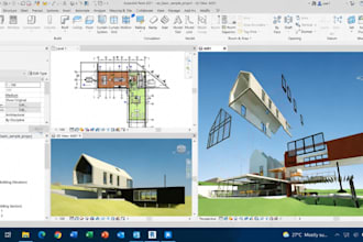 create revit architectural floor plans, drawings and 3d bim model professionally