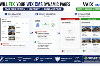 fix wix cms dynamic pages collection issues