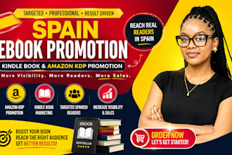 do converting spain ebook promotion, kindle book, spain amazon KDP promotion