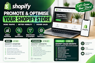 promote your shopify store and boost sales with digital marketing