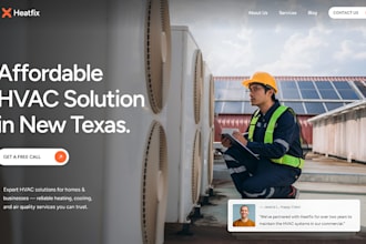 build wix hvac website heating cooling contractor website air conditioning site