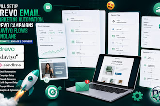 setup brevo email marketing automation, brevo campaigns, klaviyo flows sendlane