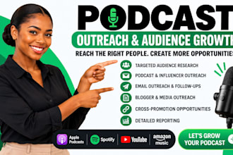 promote your podcast with targeted outreach and audience growth