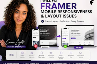 fix framer mobile responsiveness and layout issues