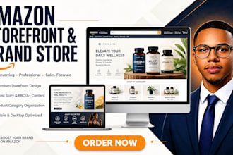 develop a high converting amazon storefront and brand store design for business