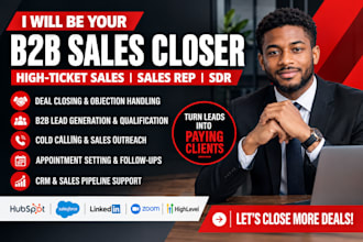 do b2b online sales closer high ticket sales representative  cold calling sdr