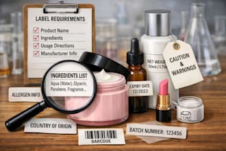 do cpnp registration, cosmetic label review, cosmetic safety, mocra compliance