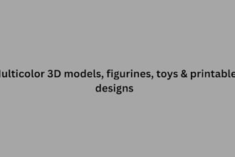 create a custom multicolor 3d model for 3d printing