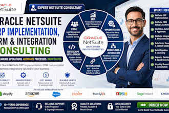 do oracle netsuite erp implementation, CRM and integration consulting