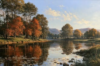 design custom oil painting landscape and nature art