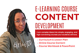 create online course creation, workbook, whiteboard video course, curriculum