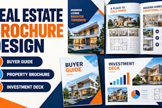 create a real estate property brochure, buyer guide and investment presentation