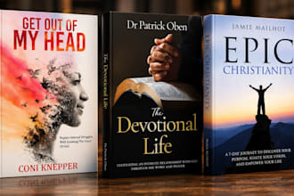 design devotional book cover christian inspirational nonfiction amazon KDP cover