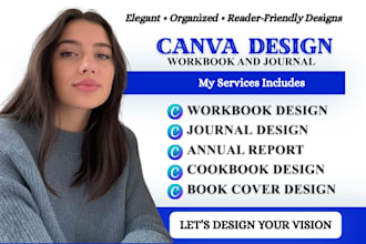 design canva fillable workbook design journal lead magnet design canva design