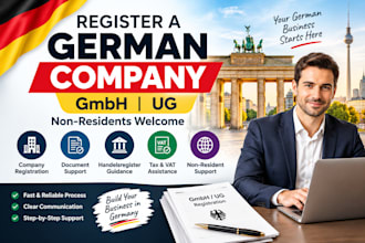 register germany gmbh or ug company for non residents, german company formation