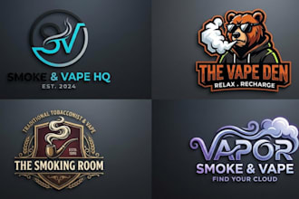 do smoke vape shop logo design