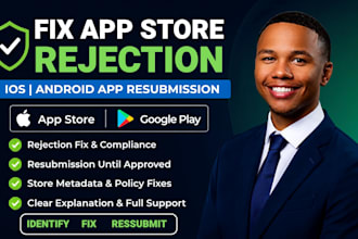 fix app store rejection google play ios android app submission flutter developer