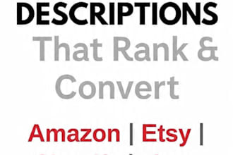 write SEO product descriptions for amazon and daraz