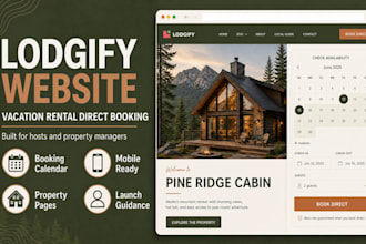 lodgify website design vacation rental direct booking site setup for hosts
