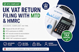 file UK vat return with mtd and hmrc for your business