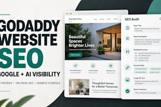 optimize godaddy website SEO for google and ai search visibility