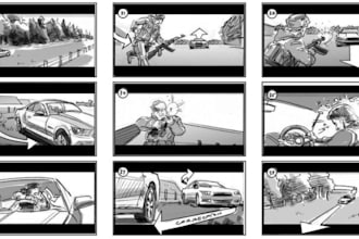 do storyboard scene frame shortfilm video animatic cinematic storyboard design