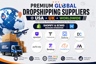 find fast US UK dropshipping suppliers for shopify etsy ebay product research