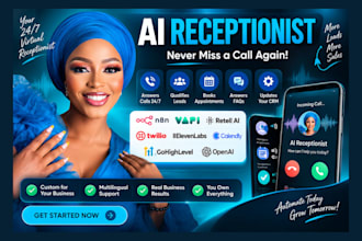 build an n8n ai receptionist for calls, booking and follow up