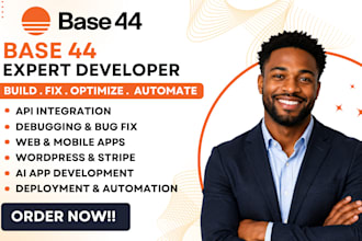 base 44 app, base 44 integration, base 44 webapp fix base44, base 44 automation