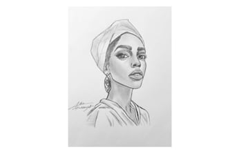 draw a realistic pencil portrait from your photo