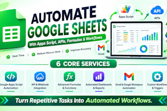 automate google sheets with apps script, apis, formulas and workflow