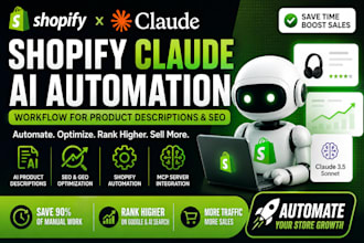 build a shopify claude ai automation workflow for product description and seo