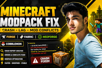 fix minecraft modpack crashes errors forge fabric neoforge and cobblemon