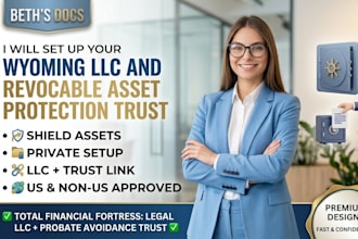 set up a wyoming llc and revocable asset protection trust