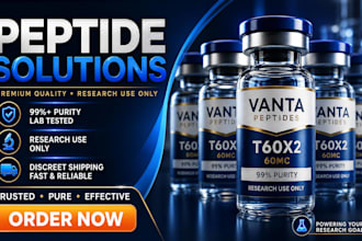design peptide vial label product packaging supplement labels 3d mockups