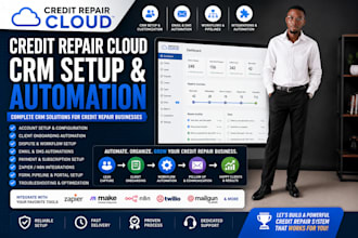 setup and automate your crc credit repair cloud CRM