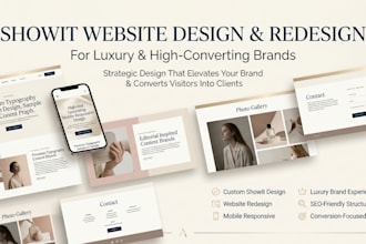 design redesign showit website showit template showit customisation