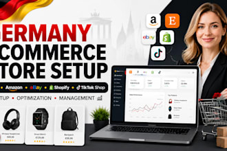 do germany ecommerce store setup, etsy amazon ebay shopify tiktok shop manager