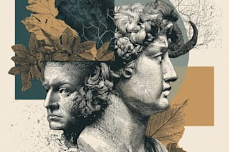create a custom large format mural illustration