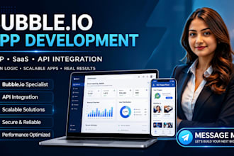 be your expert bubble io developer, bubble website, bubble mvp, bubble saas app