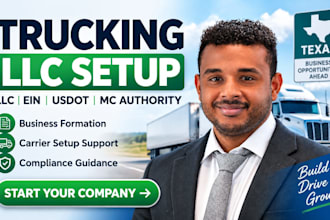 setup texas trucking llc with ein usdot and mc authority