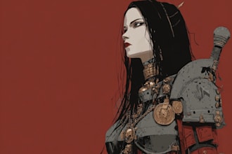 paint custom warhammer 40k character art and grimdark illustrations