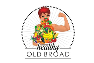 design natural organic fruit theme logo