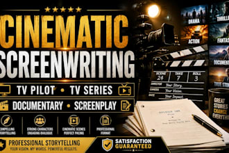 craft a compelling TV pilot, TV series script, documentary or TV screenplay