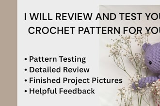 review and test your written crochet patterns